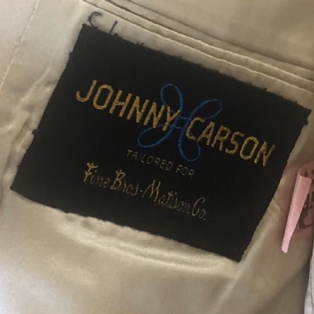 Vtg 1970s Johnny Carson 3 Piece Leisure Suit Tailored For Fine Bros.-Matison Co - Picture 9 of 16